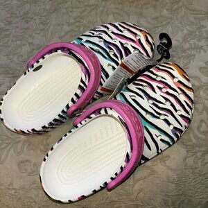 Crocs Zebra Print Shoes